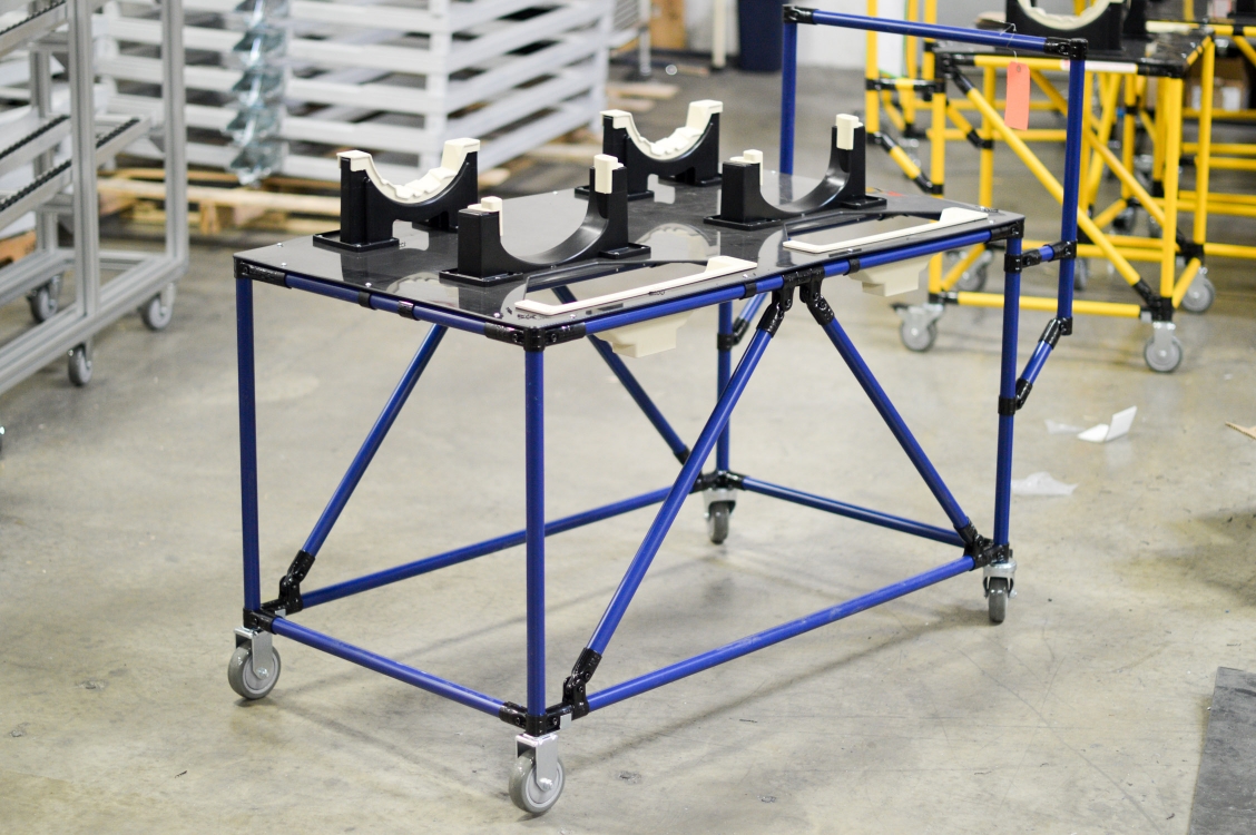 Cart with Automotive Dunnage 2