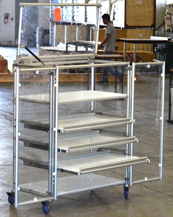 Drawer Cart with Doors