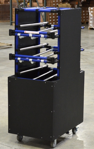 Slide Pipe Flow Rack with Covering