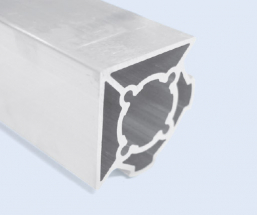 4 Meter 40mm 2-Sided 90 Degree Square Aluminum Pipe