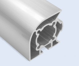 4 Meter 40mm 2-Sided Round 1-Sided T-Slot 90 Degree Square Aluminum Pipe
