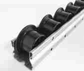 40 Flange Roller Track 4M Black