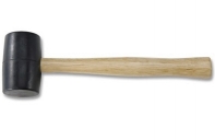 Rubber Mallet- Non-marring Hard Rubber Head- Hardwood Handle