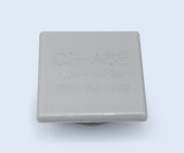 End Cap for Aluminum Square Pipes White