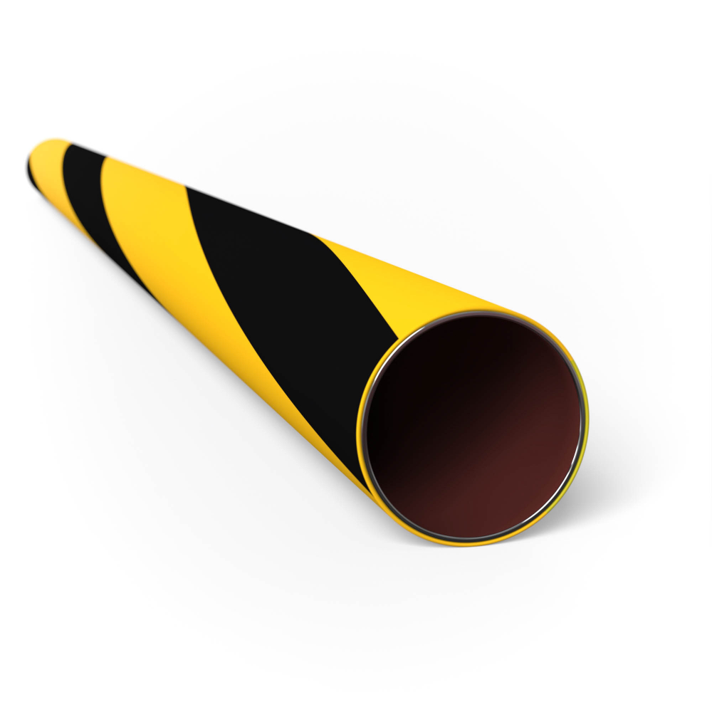 4 Meter 28mm T1 Yellow/Black Stripe Pipe